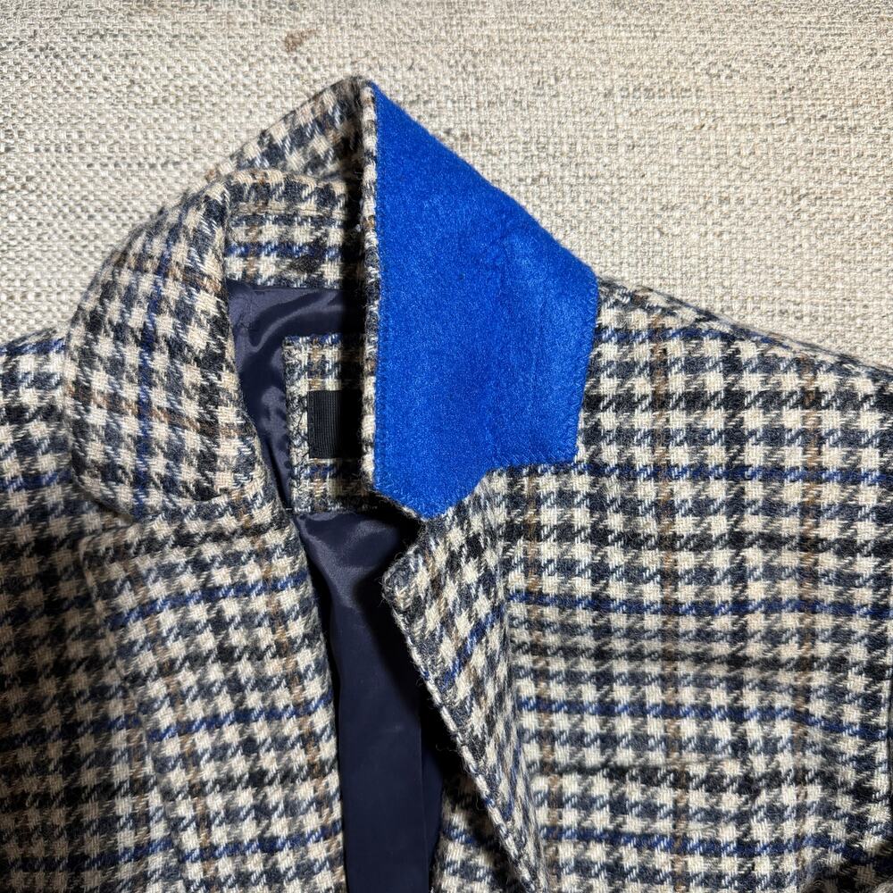 J Crew Campbell Blazer Houndstooth Moon Wool Elbow Patches Womens 0 Equestrian - Picture 4 of 13